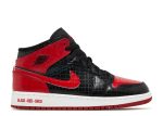 Air Jordan 1 Mid SS GS ‘Black + Red = Bred’