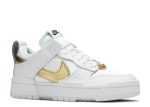 Wmns Dunk Low Disrupt ‘White Metallic Gold’